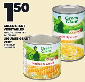 Independent City Market GREEN GIANT VEGETABLES, 341/398 ML offer