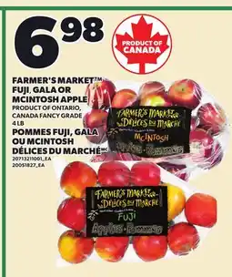 Independent City Market FARMER'S MARKET FUJI, GALA OR MCINTOSH APPLE, 4 LB offer
