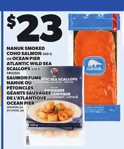 Independent City Market NANUK SMOKED COHO SALMON, 300 G OR OCEAN PIER ATLANTIC WILD SEA SCALLOPS, 320 G offer
