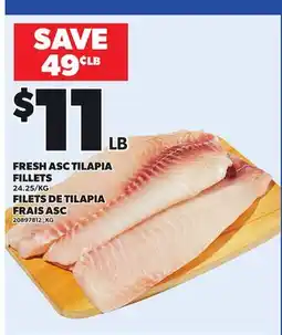 Independent City Market FRESH ASC TILAPIA FILLETS offer