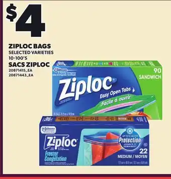 Independent City Market ZIPLOC BAGS, 10-100'S offer