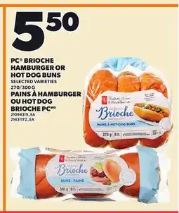 Independent City Market PC BRIOCHE HAMBURGER OR HOT DOG BUNS, 270/300 G offer