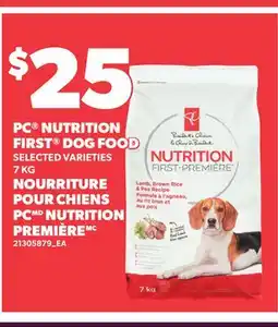 Independent City Market PC NUTRITION FIRST DOG FOOD offer