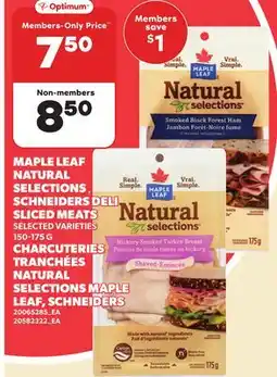 Independent City Market MAPLE LEAF NATURAL SELECTIONS, SCHNEIDERS DELI SLICED MEATS offer