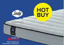 Leon's Sealy Essentials Evan II Medium Twin Mattress offer