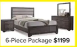 Leon's Sophie 6-Piece Queen Storage Bedroom Package - Weathered Grey offer