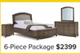 Leon's Camelot 6 - Piece Queen Storage Bedroom Package - Burnished Beige offer