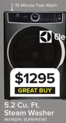 Leon's Electrolux Titanium Front Load Steam Washer (5.2 Cu. Ft.) - ELFW7637AT offer