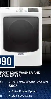 Leon's MAYTAG 7.3 CU FT ELECTRIC DRYER - YMED5630HW offer