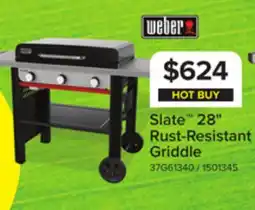 Leon's Weber Slate 28 Rust-Resistant Griddle offer