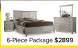 Leon's San Mateo 6-Piece Queen Bedroom Package- Antique White offer
