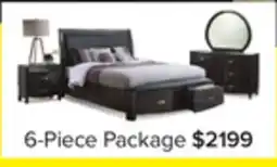 Leon's Cinema 6-Piece Queen Storage Bedroom Package - Charcoal offer
