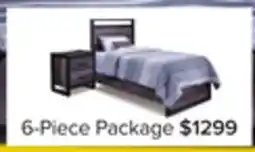 Leon's Terra 6-Piece Twin Bookcase Bedroom Package - Grey offer