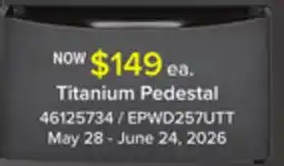 Leon's Electrolux Titanium Laundry Pedestal (15) - EPWD257UTT offer