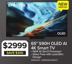 Leon's Samsung 65 OLED S90H 4K Vision AI Smart TV - QN65S90HAEXZC offer