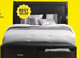 Leon's Cinema 3-Piece Queen Storage Bed - Charcoal offer