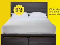 Leon's Miller 3-Piece Queen Storage Bed - Grey offer