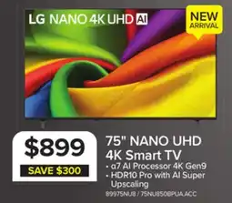 Leon's LG 75 4K Smart NANO UHD NU850 TV - 75NU850BPUA.ACC offer