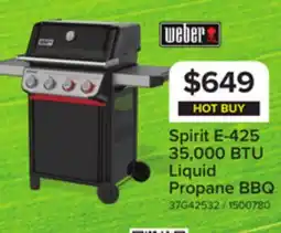 Leon's Weber Spirit E-425 Gas Grill (Liquid Propane) - 1500780 offer