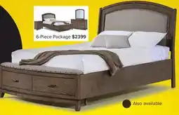 Leon's Camelot 3 - Piece Queen Storage Bed - Burnished Beige offer