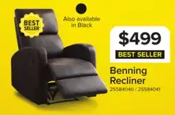 Leon's Benning Recliner - Dark Brown offer