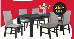 Leon's Nola 7-Piece Extendable Dining Set - Dark Grey offer