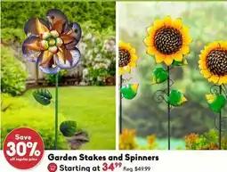 Sheridan Nurseries Garden Stakes and Spinners offer