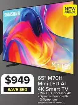 Leon's Samsung 65 Mini LED M70H 4K Vision AI Smart TV - UN65M70HAFXZC offer