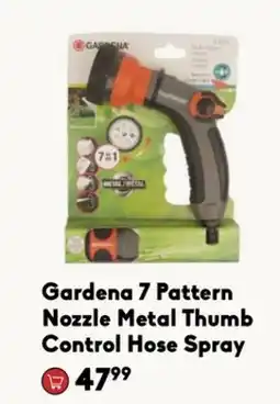 Sheridan Nurseries Gardena 7 Pattern Nozzle Metal Control Spray offer
