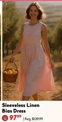 Sheridan Nurseries Sleeveless Linen Bias Dress offer