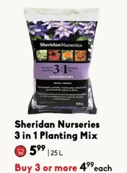 Sheridan Nurseries Sheridan Nurseries 3 in 1 Planting Mix offer