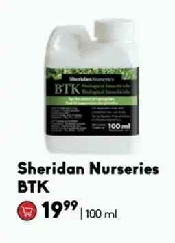 Sheridan Nurseries Sheridan Nurseries BTK offer