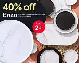 Kitchen Stuff Plus Enzo Outdoor Dinnerware Collection offer