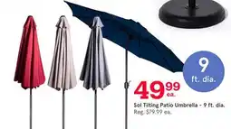 Kitchen Stuff Plus Sol Tilting Patio Umbrella-9 ft. dia offer