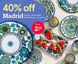 Kitchen Stuff Plus Madrid Outdoor Dinnerware Collection offer