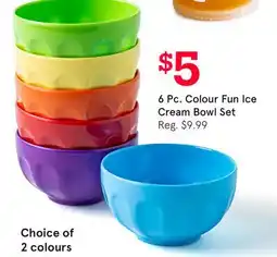 Kitchen Stuff Plus 6 Pc. Colour Fun Ice Cream Bowl Set offer
