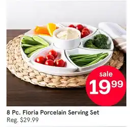 Kitchen Stuff Plus 8 Pc. Floria Porcelain Serving Set offer