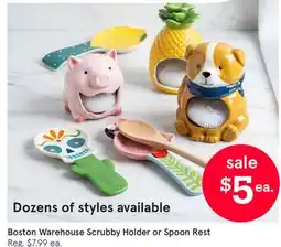 Kitchen Stuff Plus Boston Warehouse Scrubby Holder or Spoon Rest offer