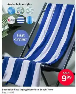 Kitchen Stuff Plus Beachside Fast Drying Microfibre Beach Towel offer