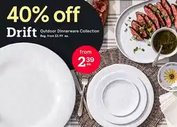 Kitchen Stuff Plus Drift Outdoor Dinnerware Collection offer