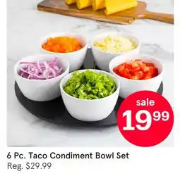 Kitchen Stuff Plus 6 Pc. Taco Condiment Bowl Set offer