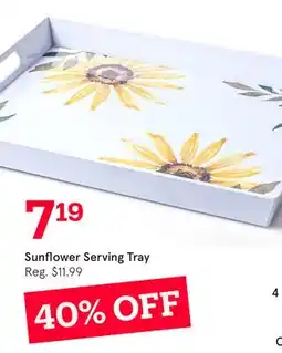 Kitchen Stuff Plus Sunflower Serving Tray offer