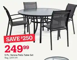 Kitchen Stuff Plus 5 Pc. Verona Patio Table Set offer
