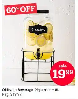 Kitchen Stuff Plus Oldtyme Beverage Dispenser offer
