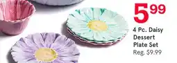 Kitchen Stuff Plus 4 Pc. Daisy Dessert Plate Set offer
