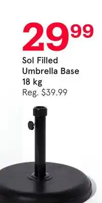 Kitchen Stuff Plus Sol Filled Umbrella Base offer