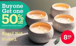 Kitchen Stuff Plus Ceramic Citronella Candle offer