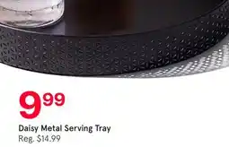 Kitchen Stuff Plus Daisy Metal Serving Tray offer