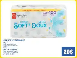 Wholesale Club PAPIER HYGIÈNIQUE, 30=100 ROUL offer