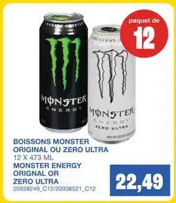 Wholesale Club BOISSONS ORIGINAL OU ZERO ULTRA offer